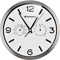 Bresser MyTime radiostyret vægur Ø25 CM - HVID